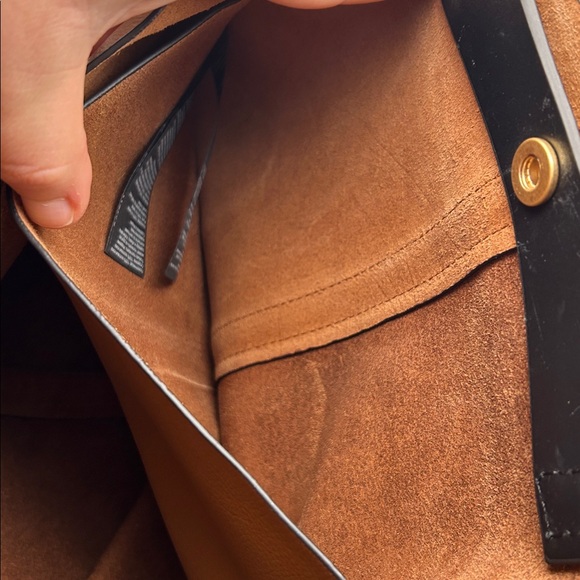 ALL SAINTS PHEONIX SPACIOUS LEATHER TOTE BAG - Picture 7 of 14